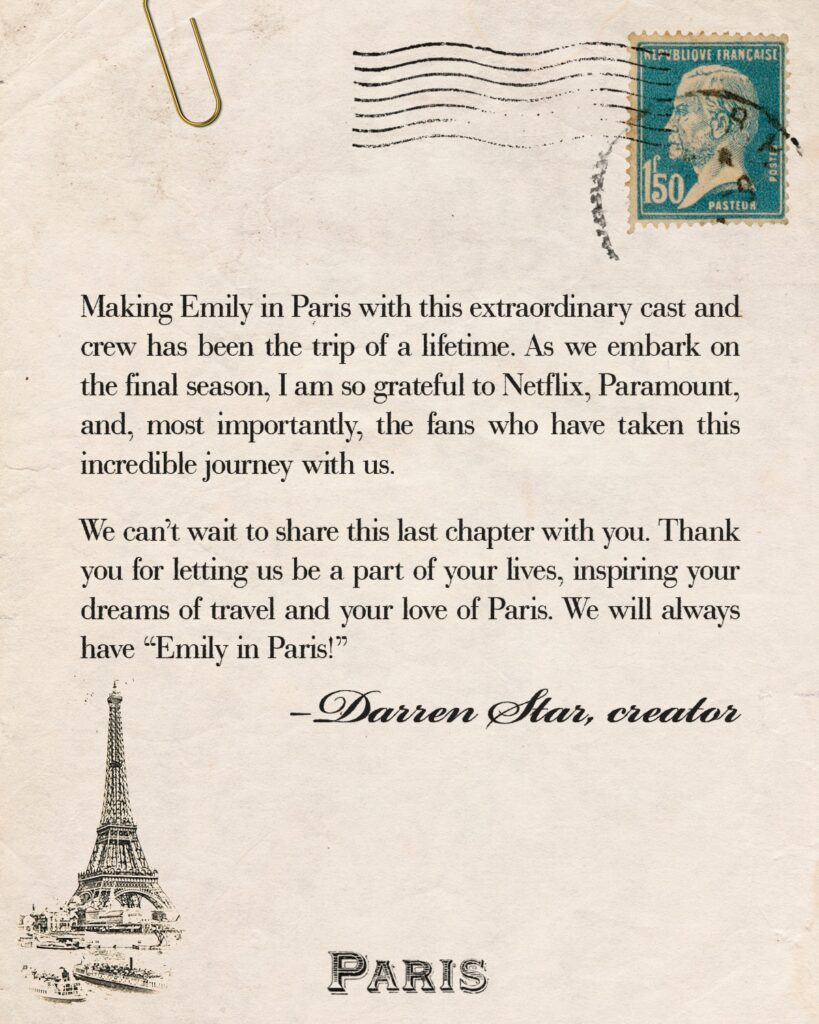 Những lời chia tay đầy xúc động của ê-kíp phim "Emily in Paris"
